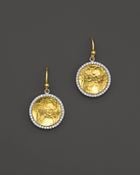 Gurhan 24K Small Hourglass Drop Earrings With Diamonds - Lyst