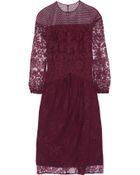 Burberry Prorsum Embroidered Tulle Dress - Lyst