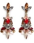 Kenneth Jay Lane Crystal And Stone Drop Earrings - Lyst