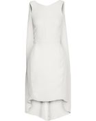 Narciso Rodriguez Cape-Back Crepe Dress - Lyst