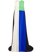 Roksanda Ilincic Hepworth Color-Block Silk Gown - Lyst