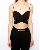 Asos Structured Bralet In Premium Fabric - Lyst