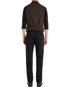 John Varvatos Twill Vest - Lyst