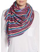 Missoni Multicolor Zigzag Scarf - Lyst