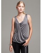 Banana Republic Asymmetrical Drapey Tank - Lyst