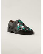 Marni Embellished Loafers - Lyst