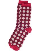 Toast Circle Jacquard Sock - Lyst