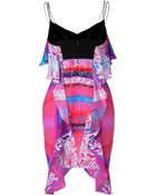 Peter Pilotto Silk Cascade Dress - Lyst