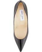 Jimmy Choo Agnes Pointedtoe Patent Pump Black - Lyst