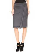 Nina Ricci Wool Skirt - Grey - Lyst