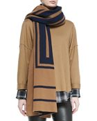Vince Cashmere Jacquard Scarf - Lyst