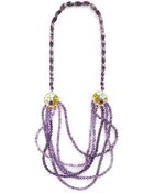 ModCloth Endless Romance Amethyst Necklace - Lyst