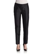 Michael Kors Samantha Silk/Wool Shantung Pants - Lyst
