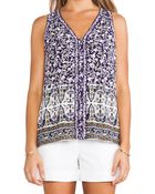 Rebecca Taylor V Neck Tank - Lyst