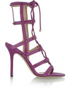 Jimmy Choo Meddle Suede Sandals - Lyst