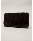Harvey Faircloth Faux Fur Clutch - Lyst