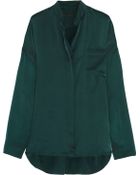 Haider Ackermann Oversized Washed-Silk Satin Shirt - Lyst