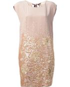 Erika Cavallini Semi Couture 'Arnalda' Floral Sequinned Dress - Lyst