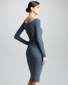 Donna Karan New York Asymmetric Draped Dress - Lyst