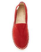 Soludos Suede Espadrille Loafer - Lyst