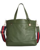 Tommy Hilfiger Th Signature Leather Convertible Tote - Lyst