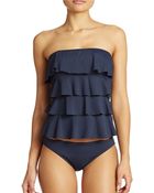 Michael Kors Ruffled Tankini - Lyst