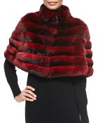 Gorski Chinchilla Stand-Collar Cape - Lyst
