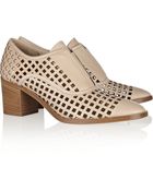 Reed Krakoff Perforated Leather Oxford-Style Pumps - Lyst