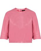 Alexander Wang Leather Top - Lyst