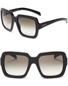 Prada Square Oversized Sunglasses - Lyst