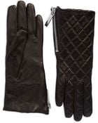 Michael Kors Quilted Leather Gloves - Lyst