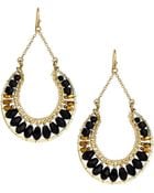Nakamol Crystal Hoop Drop Earrings - Lyst