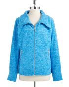 Calvin Klein Performance Fleece Zip Up Jacket - Lyst