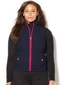 Lauren by Ralph Lauren Plus Size Quilted Puffer Vest - Lyst