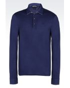 Emporio Armani Polo Shirt In Cotton Jersey - Lyst