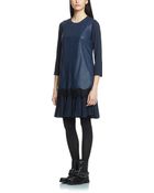 Patrizia Pepe Short Double Fabric Dress - Lyst