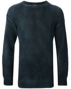 Avant Toi Distressed Sweater - Lyst