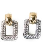 Givenchy Vintage Two Tone Earrings - Lyst