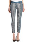 7 For All Mankind Mahlia Kent Cropped Skinny Jeans - Lyst