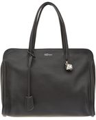 Alexander McQueen Black Padlock Ziparound Bag - Lyst