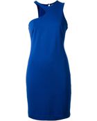 Halston Heritage Fitted Dress - Lyst
