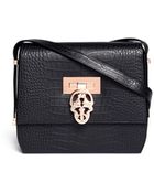 Thomas Wylde Every Girl Crocembossed Leather Satchel - Lyst