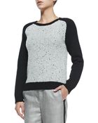 Rag & Bone Portia Pullover With Solid Sleeves - Lyst