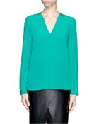 Diane von Furstenberg Irina' Silk Blouse - Lyst