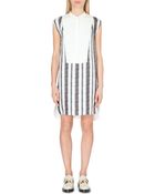 3.1 Phillip Lim Collarless Silk Shirt Dress - Lyst