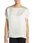 Josie Natori Silk Top - Lyst