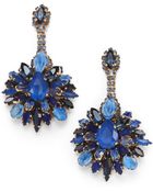 Erickson Beamon Swarovski Crystal Clustered Drop Earrings - Lyst