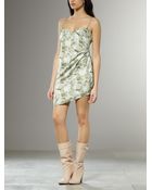 Patrizia Pepe Stretch Viscose Mini Dress - Lyst