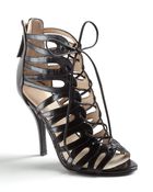 Nine West Kenie Lace-Up Leather Sandals - Lyst