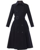 Burberry Prorsum Wool Trench Coat - Lyst